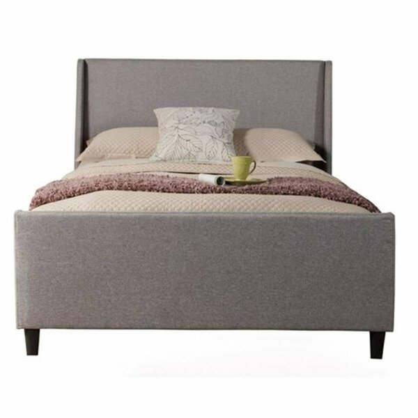 Alpine Furniture Amber Full Size Upholstered Bed, Grey Linen - 50 x 59 x 83 in. 1094F